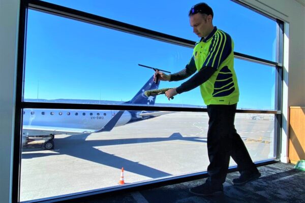 Window Cleaning in Perth at Airport