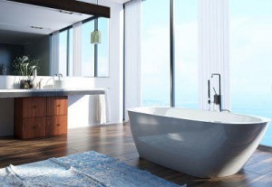 Spacious Modern Architectural Home Bathroom Interior Design with
